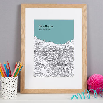 Personalised St Albans Print, 6 of 10