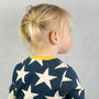 Stars Knitted Romper In Navy, thumbnail 4 of 9