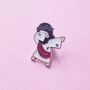 Dabbing Jesus Dancing Enamel Pin Badge, thumbnail 1 of 3