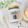 Hello Eighteen 18th Birthday Scented Candle, thumbnail 1 of 8