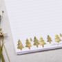 A4 Letter Writing Paper With Christmas Santa Sleigh, thumbnail 4 of 6