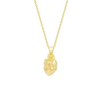 Sterling Silver Anatomical Heart Necklace, 8 of 12