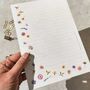 Pressed Wildflowers Letter Writing Set, thumbnail 2 of 7