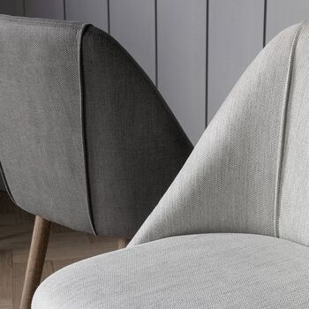 A Pair Of Stockholm Dining Chairs Natural Or Slate Grey, 8 of 9