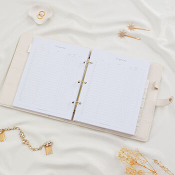Wedding Planner Binder Champagne, 8 of 12