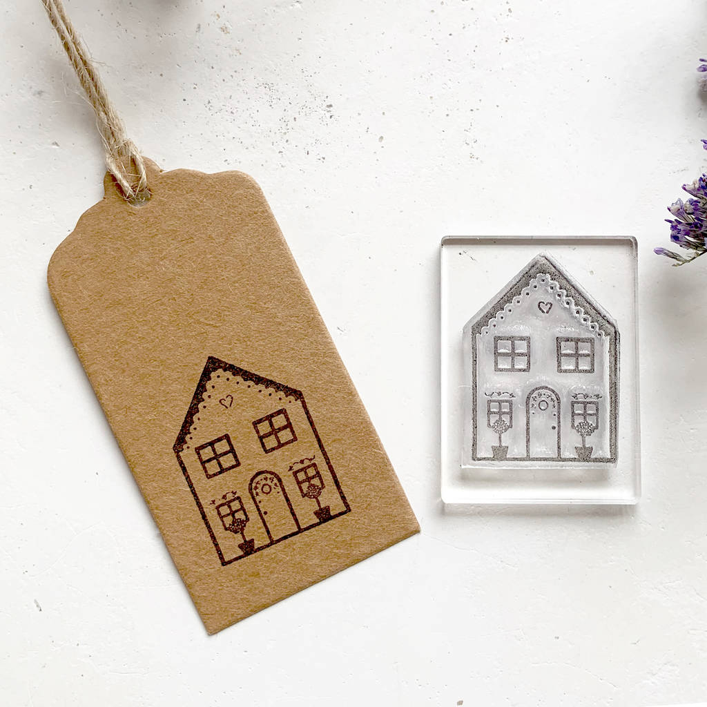 Gingerbread House Clear Rubber Stamp By Little Stamp Store