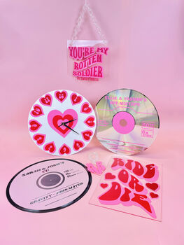 Personalised Couples Name And Song CD Style Lp Record, 3 of 6