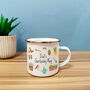 Personalised Gardening Enamel Mug, thumbnail 2 of 6