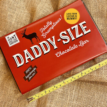 Giant Dad Sized Personalised Chocolate Bar, 3 of 5