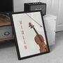 Violin Print | Instrument Music Poster, thumbnail 2 of 10