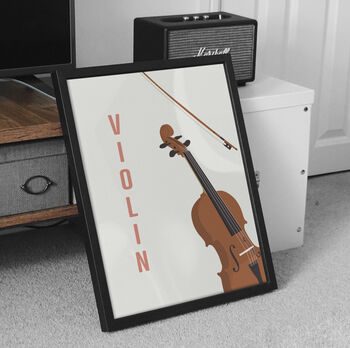 Violin Print | Instrument Music Poster, 2 of 10