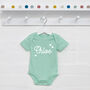 Name With Hearts Personalised Babygrow For Girls, thumbnail 2 of 5