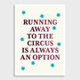 Circus Typography And Stars Print, thumbnail 3 of 3