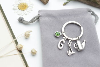 Personalised Gardening Keyring Garden Lover Present, 2 of 9