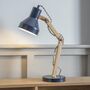 Carbon And Wood Desk Lamp, thumbnail 1 of 1