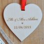 Special Date Hanging Wooden Heart, thumbnail 3 of 6