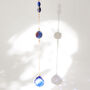 Agate And Lapis Lazuli Mini Crystal Suncatcher 15cm, thumbnail 1 of 2