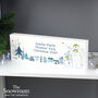 Personalised The Snowman And The Snowdog Wooden Mantel Decoration, thumbnail 2 of 6