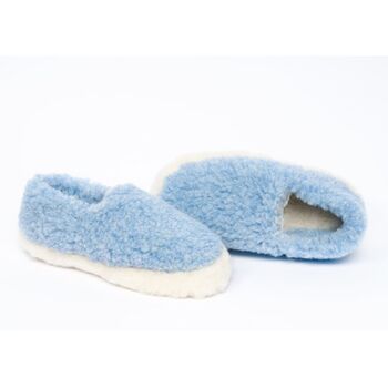 Two Tone Wool Fleece Slippers, 2 of 3