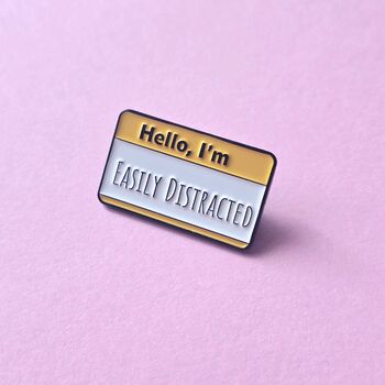 Mood Name Label Enamel Pin Badge, 2 of 8