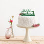Personalised Wedding Cake Topper With Heart Detailing, thumbnail 1 of 3