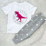 Kids Personalised Dinosaur Pyjamas, thumbnail 2 of 5