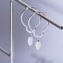 Artemesia’s Mother Of Pearl 925 Sterling Silver Hoops, thumbnail 1 of 4