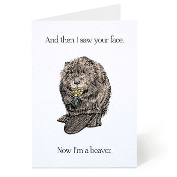Now I'm A Beaver Pun Card, 5 of 7