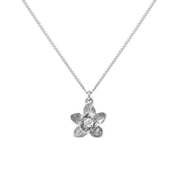 Cherry Blossom Diamond Necklace – Silver/Gold/Rose Gold, 5 of 12
