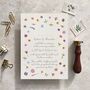 Pressed Wildflowers Wedding Invitation Suite, thumbnail 11 of 12