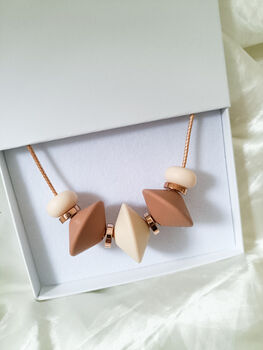 Coffee And Cream Nursing Necklace, 7 of 8