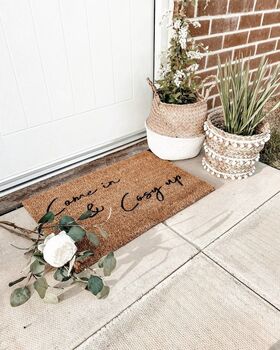 Come In And Cosy Up Print Doormat, 4 of 6