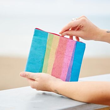 Recycled Plastic Rainbow Pouch, 3 of 3