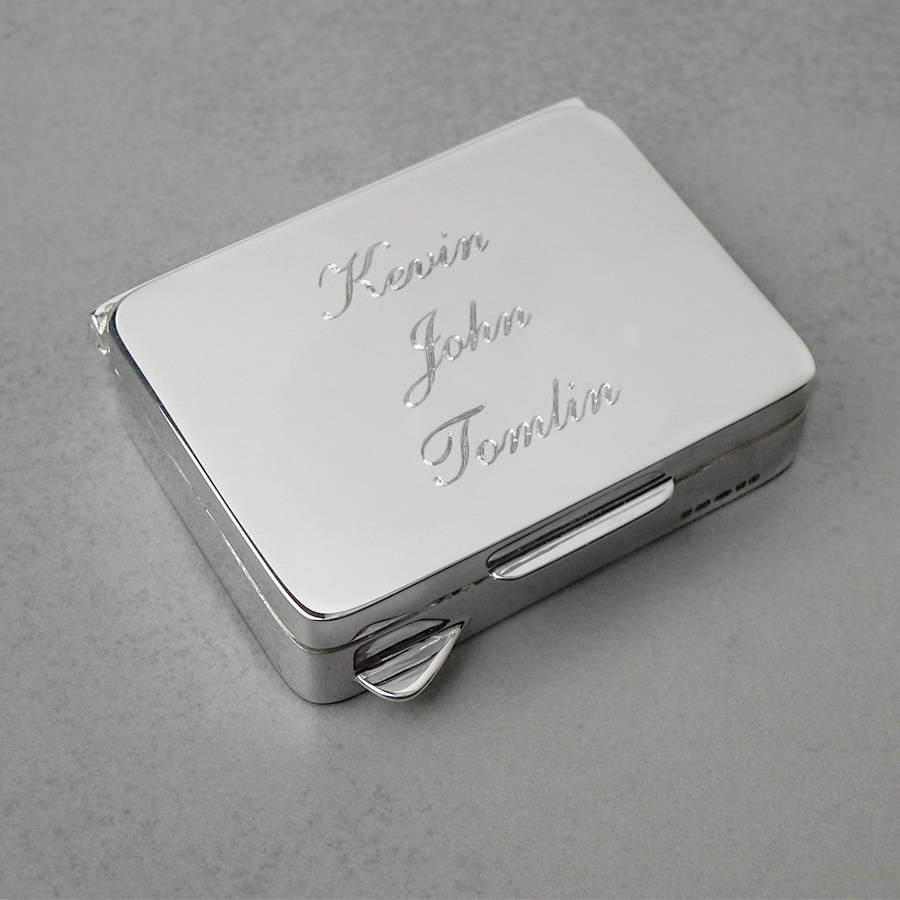 silver pill box by hersey silversmiths | notonthehighstreet.com