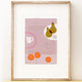 Still Life With Yellow Pears Art Print, thumbnail 1 of 2