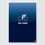 T Lab Paris Roubaix Cycling Print, thumbnail 3 of 3
