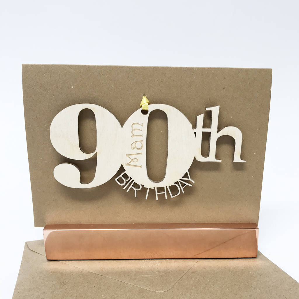 Personalised 90th Birthday Card By Hickory Dickory Designs ...