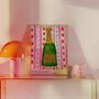 Champagne Bottle Art Print Kitchen Poster, thumbnail 1 of 7