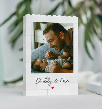 Personalised Christmas Photo Print Block For Daddy, 8 of 10