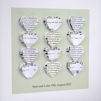 Your Song Personalised Artwork In White, 3 of 12