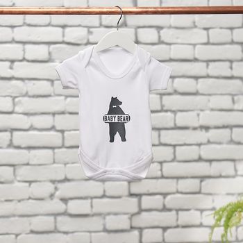 Daddy Bear, Baby Bear T Shirt And Baby Grow Set, 2 of 9