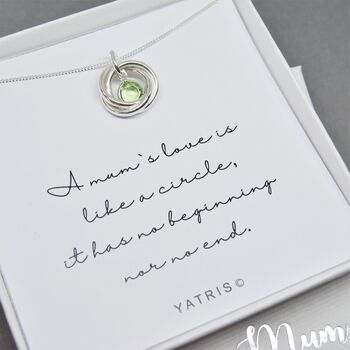 A Mum`s Love Infinity Mum Necklace, 2 of 4