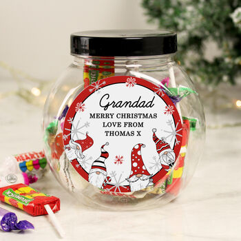 Personalised Gonk Christmas Sweet Jar, 3 of 3