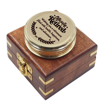 Personalised 100 Year Brass Calendar Compass, 9 of 12