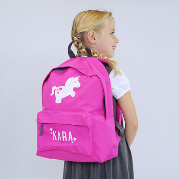 Personalised Unicorn Children's School Gym Bag, 2 of 6
