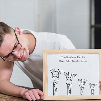 Personalised Family Print With Giraffes, 5 of 11