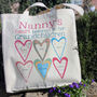 Personalised Grandma's Heart Canvas Bag, thumbnail 1 of 9