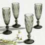Set Of Four Jewel Tones Coloured Champagne Flutes, thumbnail 3 of 7