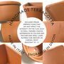 Personalised Small Round Birthflower Pot, thumbnail 6 of 6