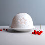 Luna White Porcelain Tealight Holder, thumbnail 9 of 10